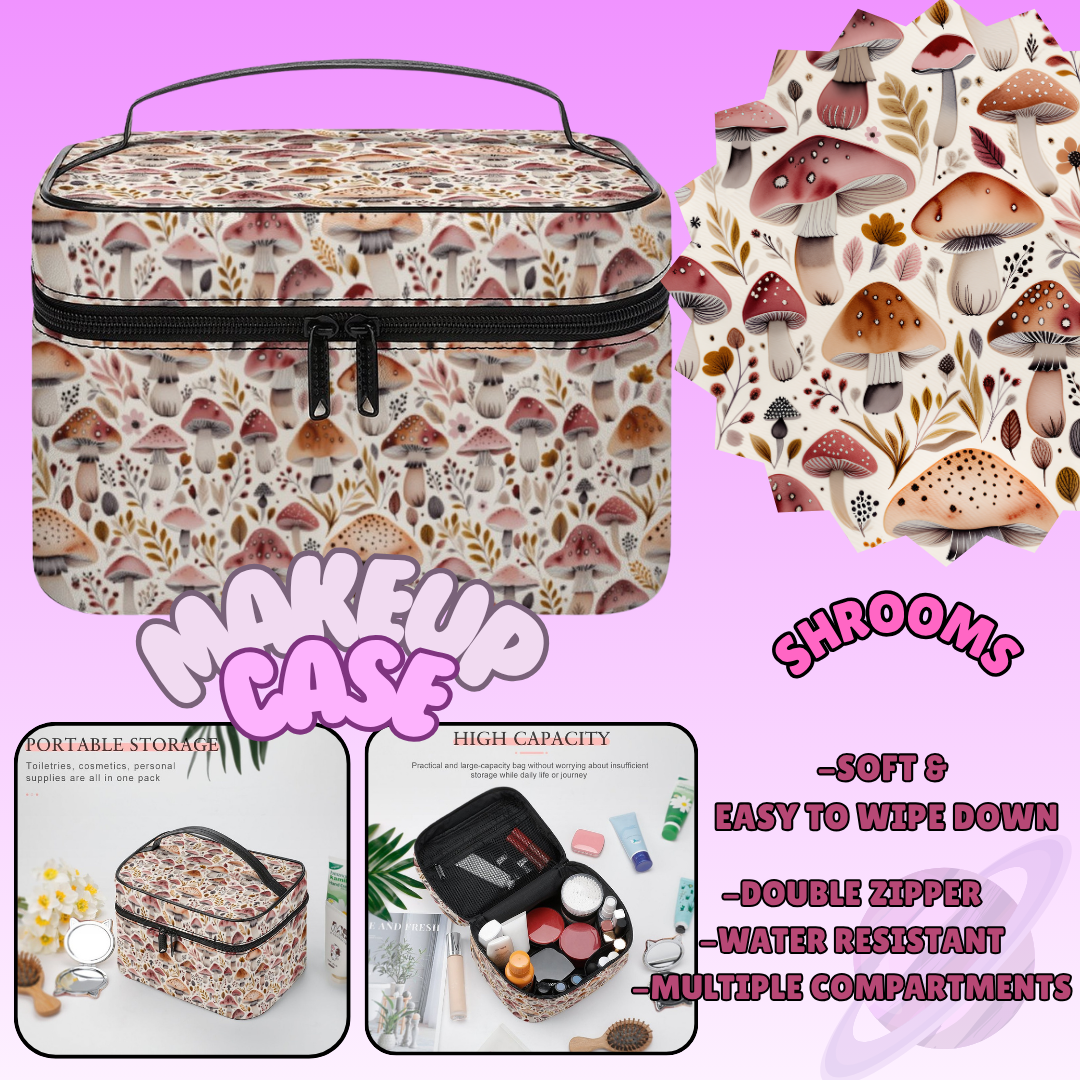 MAKEUP BAG RUN-SHROOMS-PREORDER CLOSING 8/11
