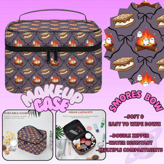 MAKEUP BAG RUN-SMORES BOW-PREORDER CLOSING 8/11