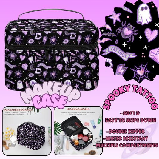 MAKEUP BAG RUN-SPOOKY TATTOO-PREORDER CLOSING 8/11