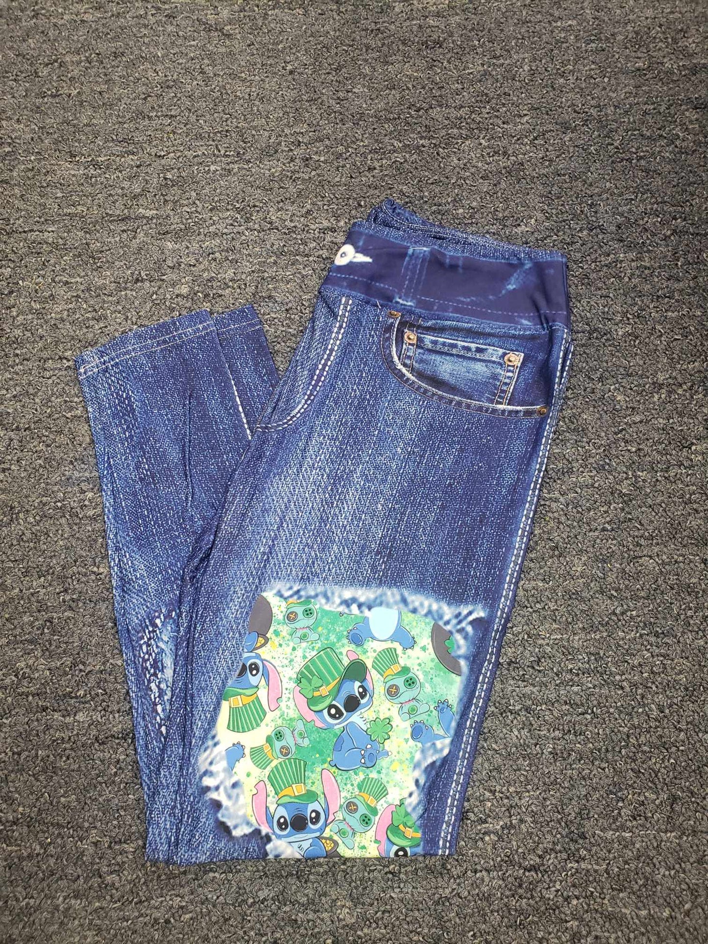 denim stitch patch