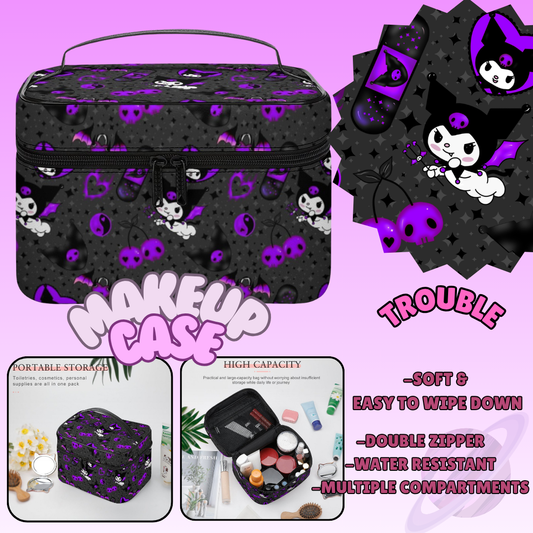 MAKEUP BAG RUN-TROUBLE-PREORDER CLOSING 8/11