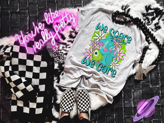 WE SCARE FLORAL TEE
