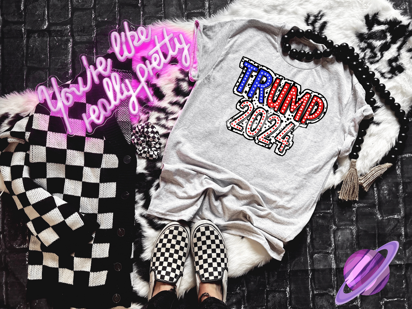 TRUMP 2024 POLKA DOT TEE