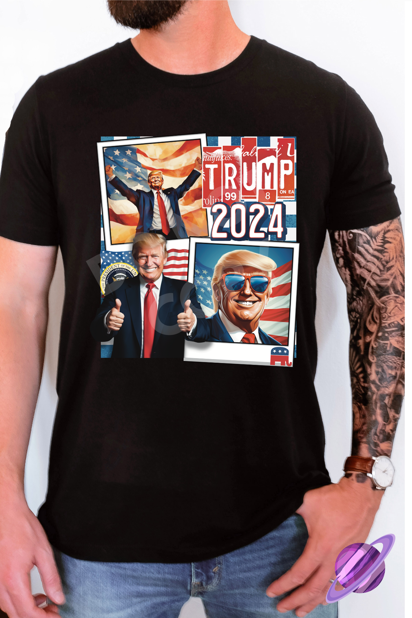 TRUMP COLLAGE TEE