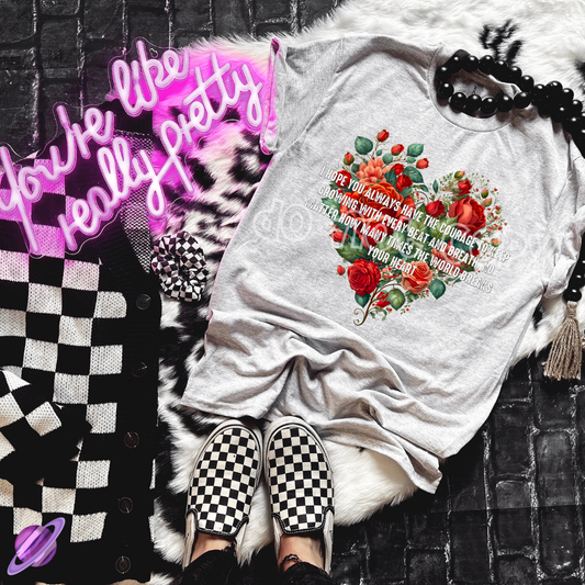 COURAGE TO KEEP GROWING TEE