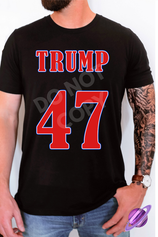TRUMP 47 RED TEE