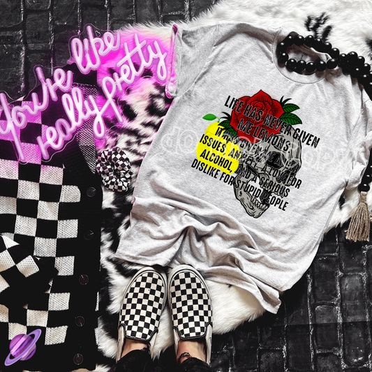 LIFE HAS NEVER GIVEN ME LEMONS TEE