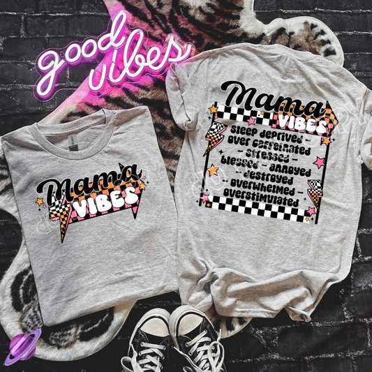 MAMA VIBES DOUBLE SIDED TEE