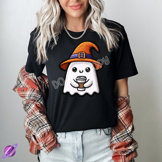 EMBROID FALL GHOST TEE