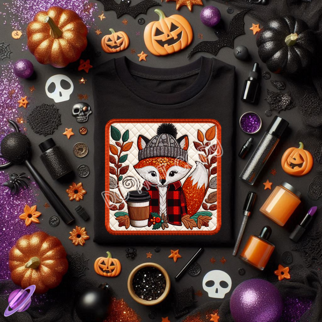 QUILTED FOX PATCH TEE