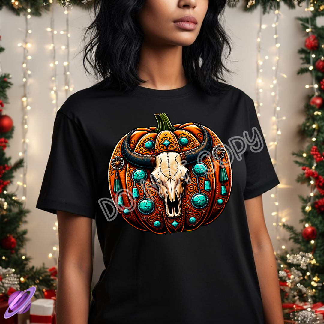 SKULL PUMPKIN TEE