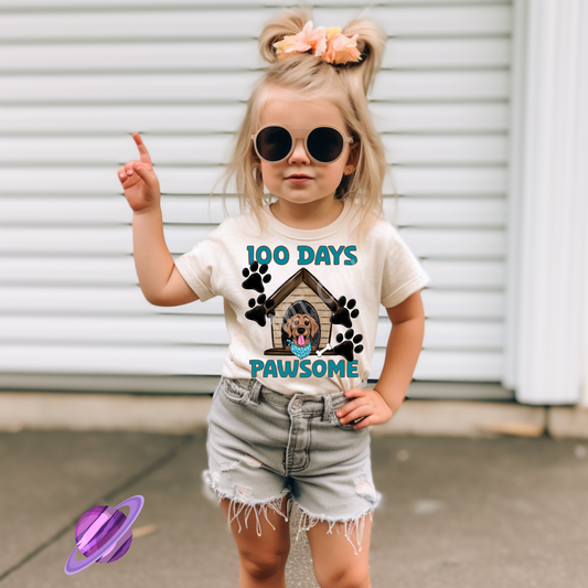 100 DAYS PAWSOME TEE