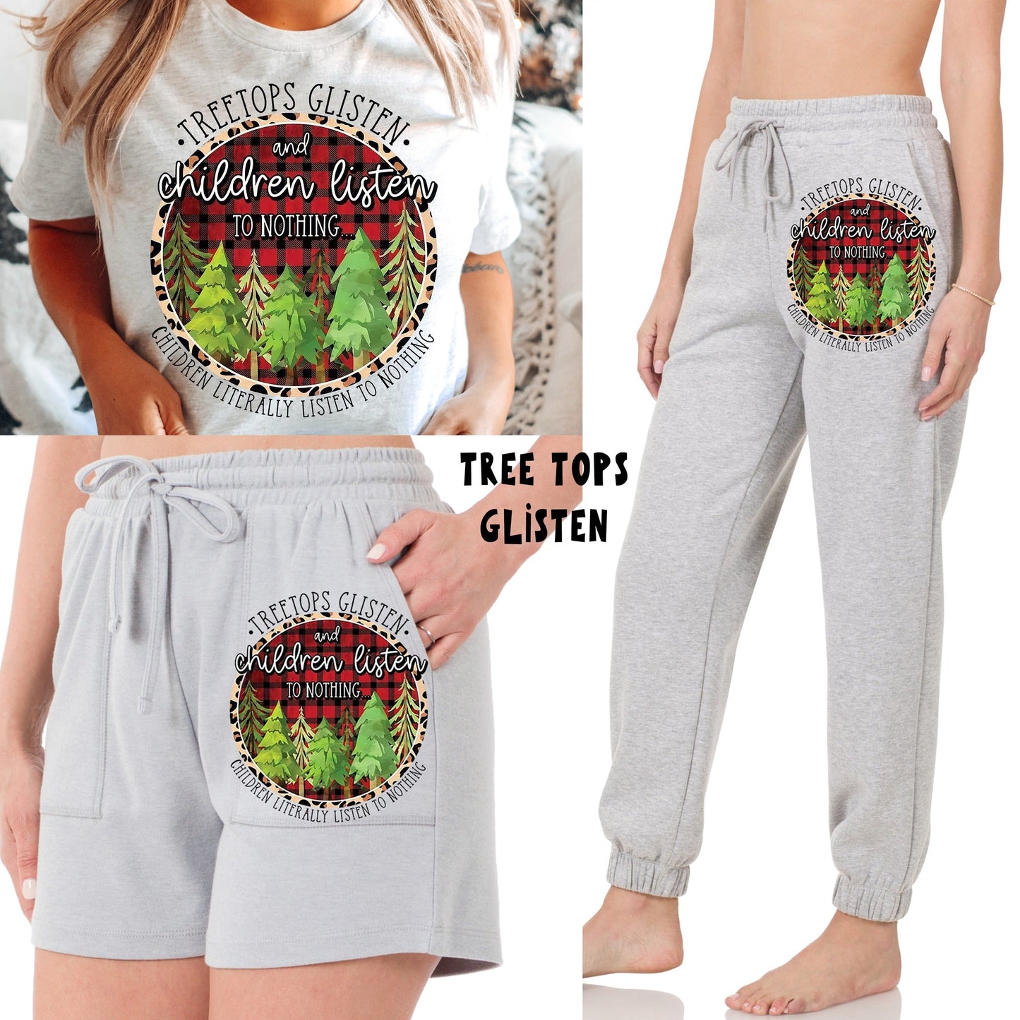 LOUNGEWEAR RUN-TREE TOPS GLISTEN TEE- PREORDER CLOSING 9/30