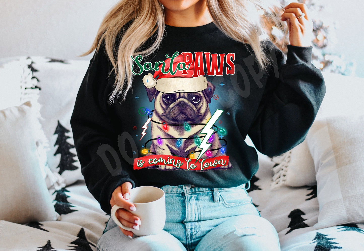 SANTA PAWS 11 CREWNECK SWEATSHIRT