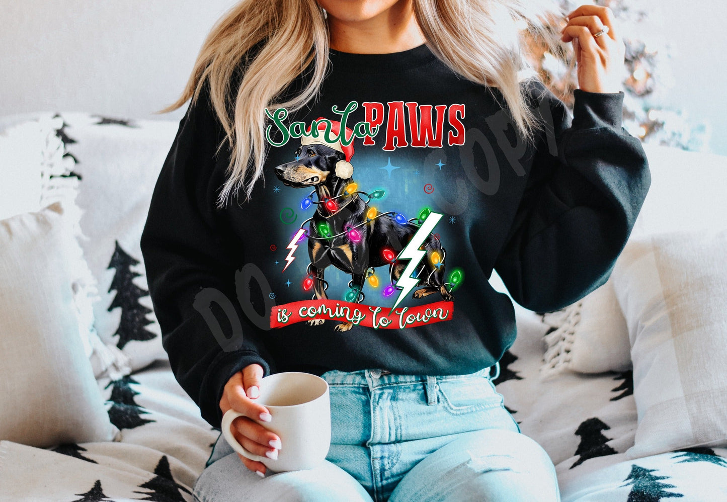SANTA PAWS 12 CREWNECK SWEATSHIRT