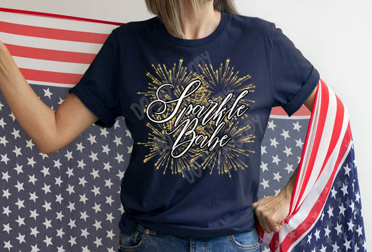 FIREWORKS- SPARKLE BABE- UNISEX TEE ADULTS/KIDS