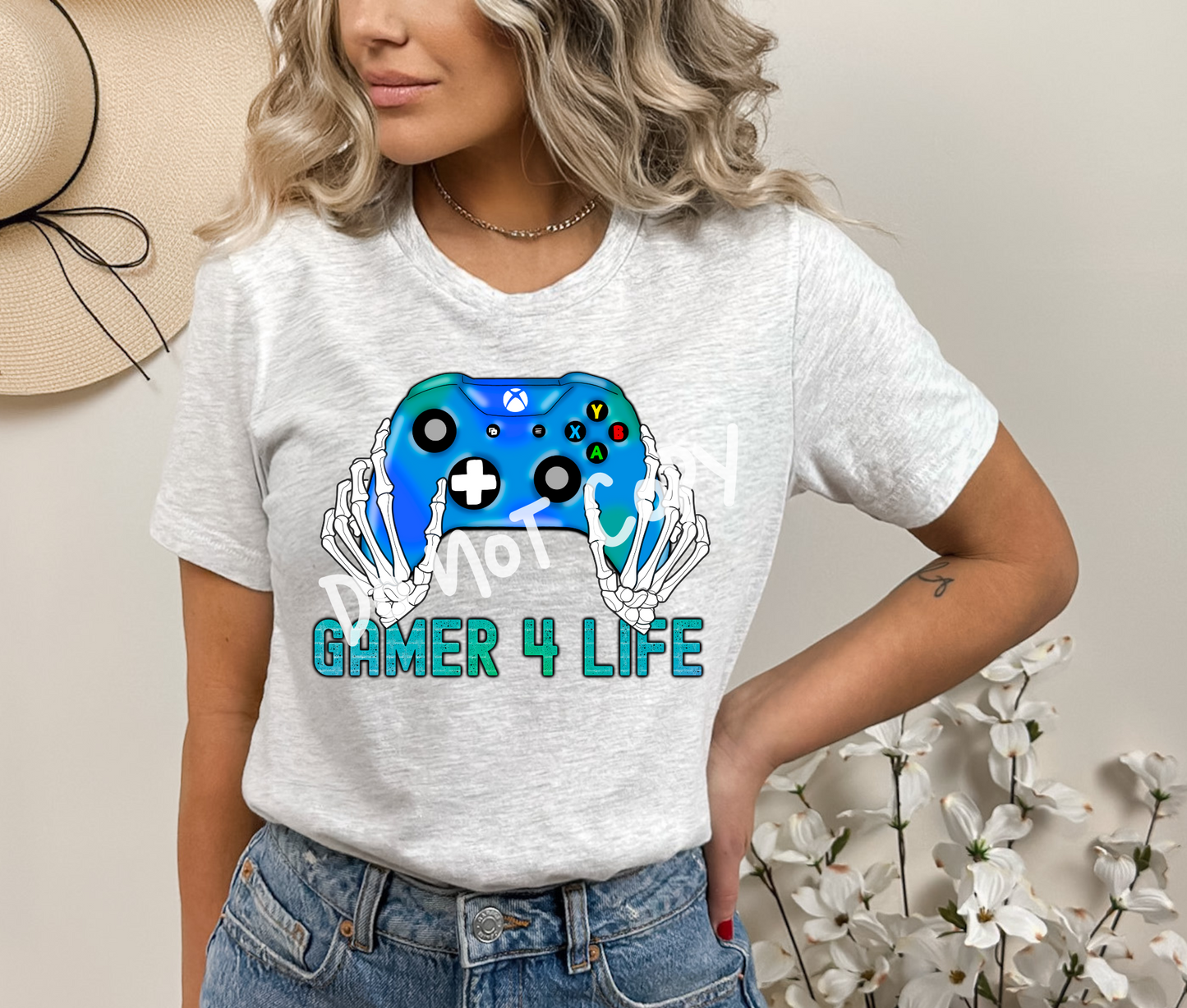 Blue Gamer 4 Life 2 Life Tee