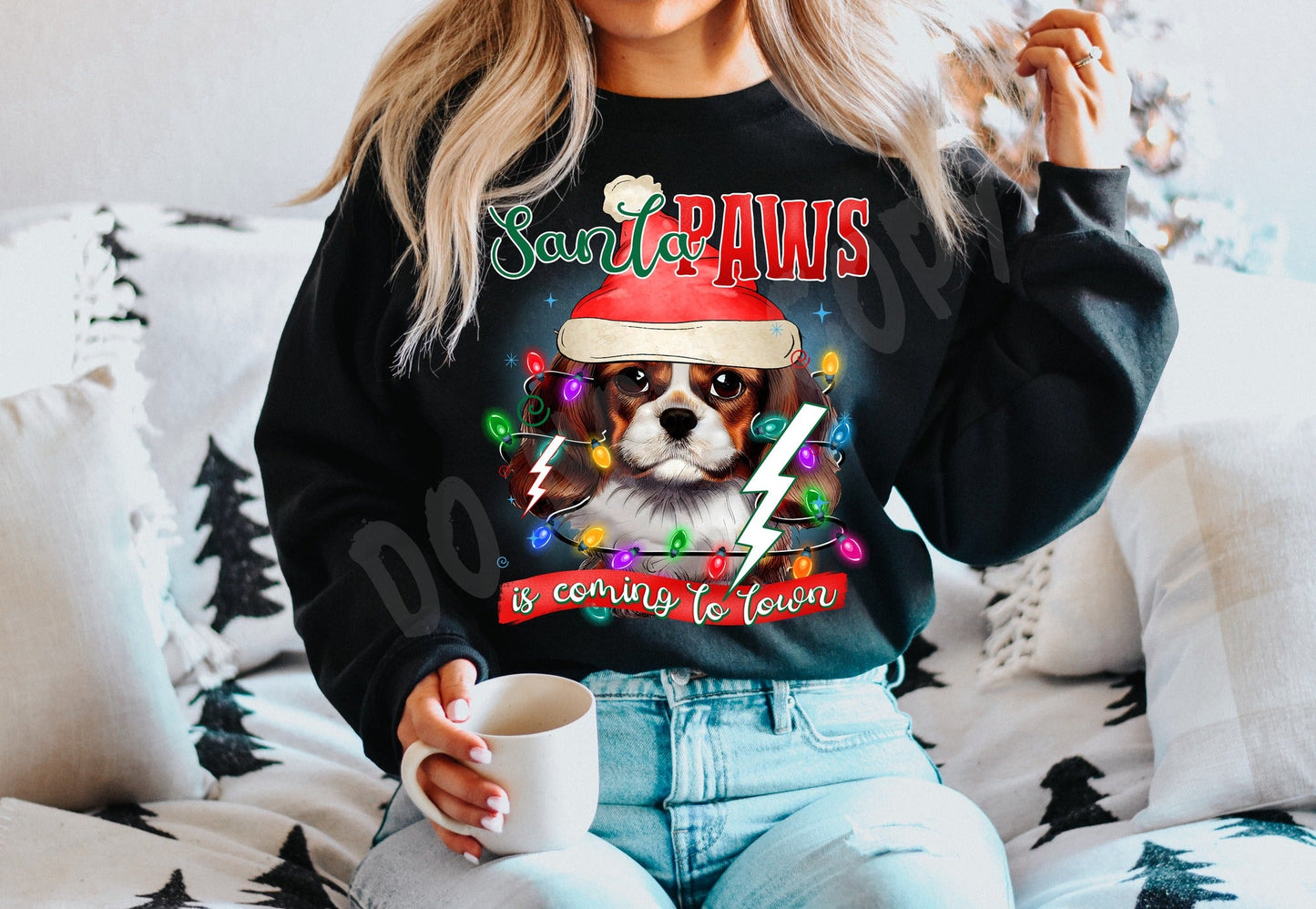SANTA PAWS 13 CREWNECK SWEATSHIRT