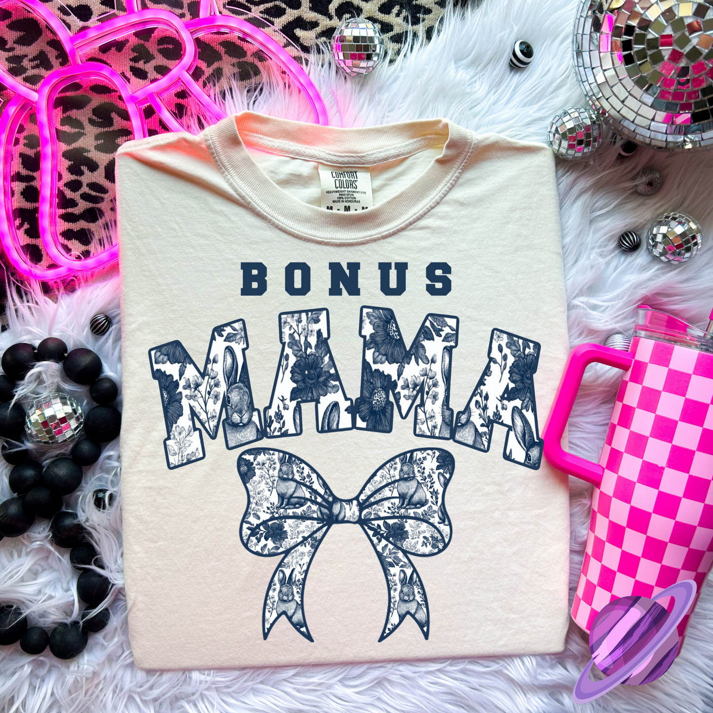 SPRING BLUE FLORAL NAME COLLECTION TEES (MULTIPLE OPTIONS)