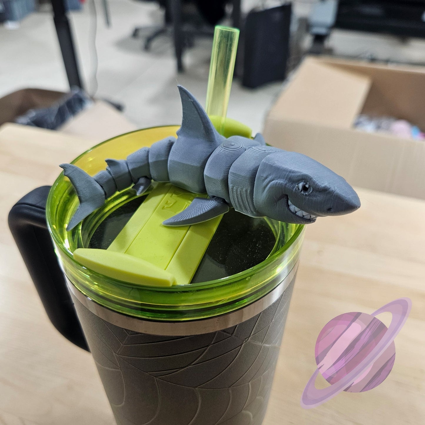 GREAT REEF SHARK-3D PRINTED STRAW BUDDY