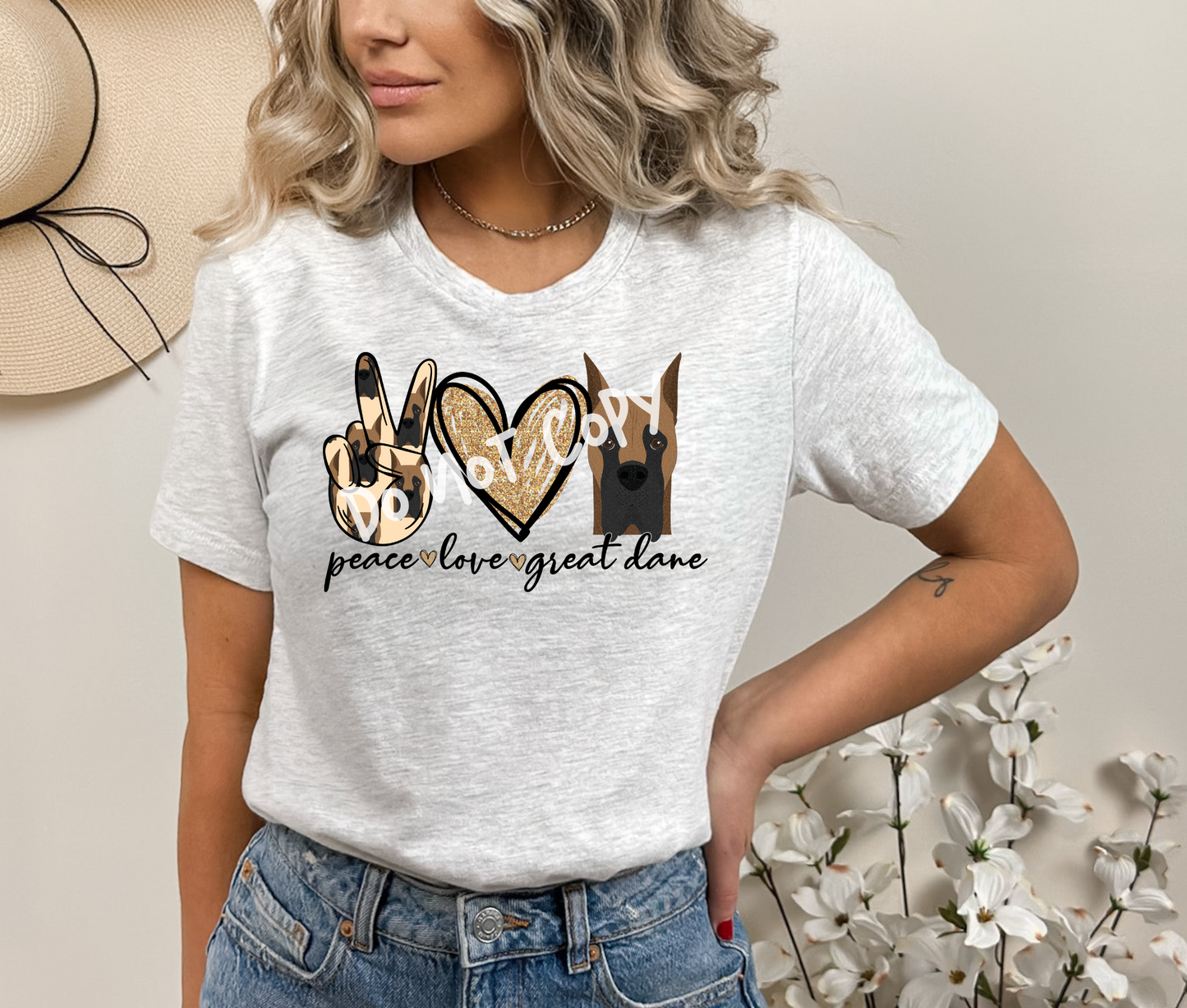 Love Great Danes 2 Tee
