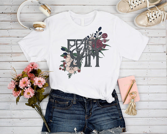 FLORAL BAND RUN- PEARL J UNISEX GRAPHIC TEE