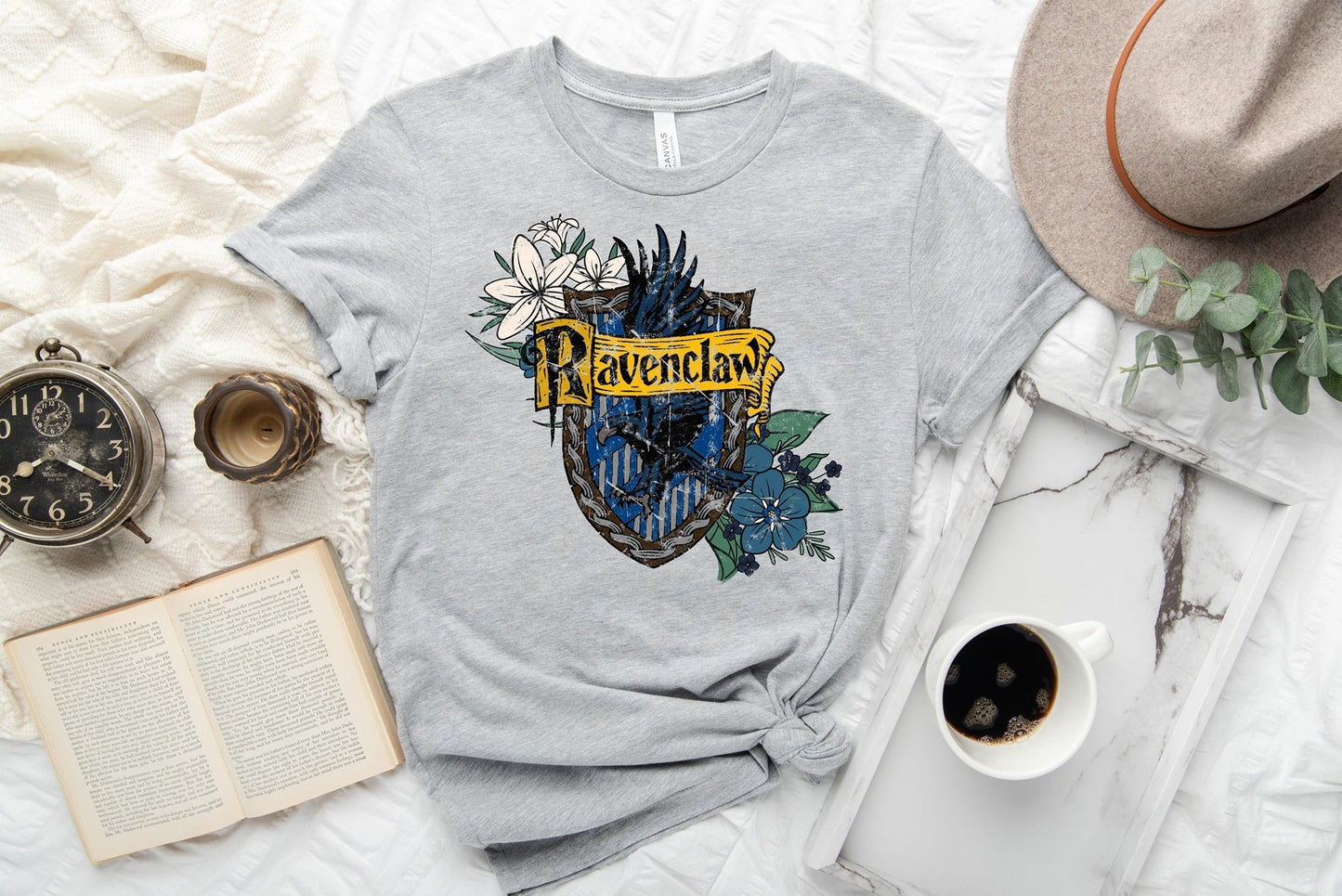 OUTFIT RUN 3-BLUE HOUSE FLORAL TEE