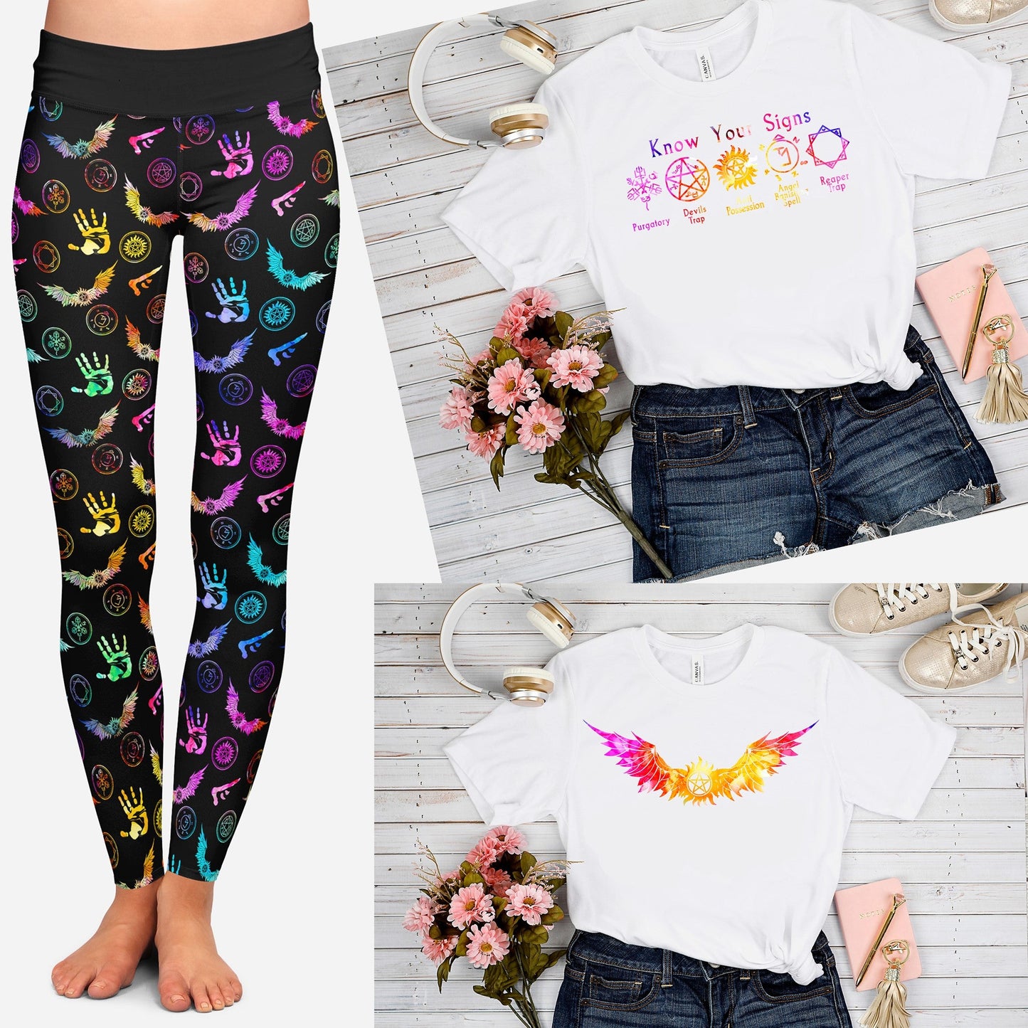 OUTFIT RUN 3-COLORFUL SUPERNAT KNOW YOUR SIGNS TEE