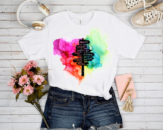 OUTFIT RUN 3-COLORFUL WIZ SIGN TEE