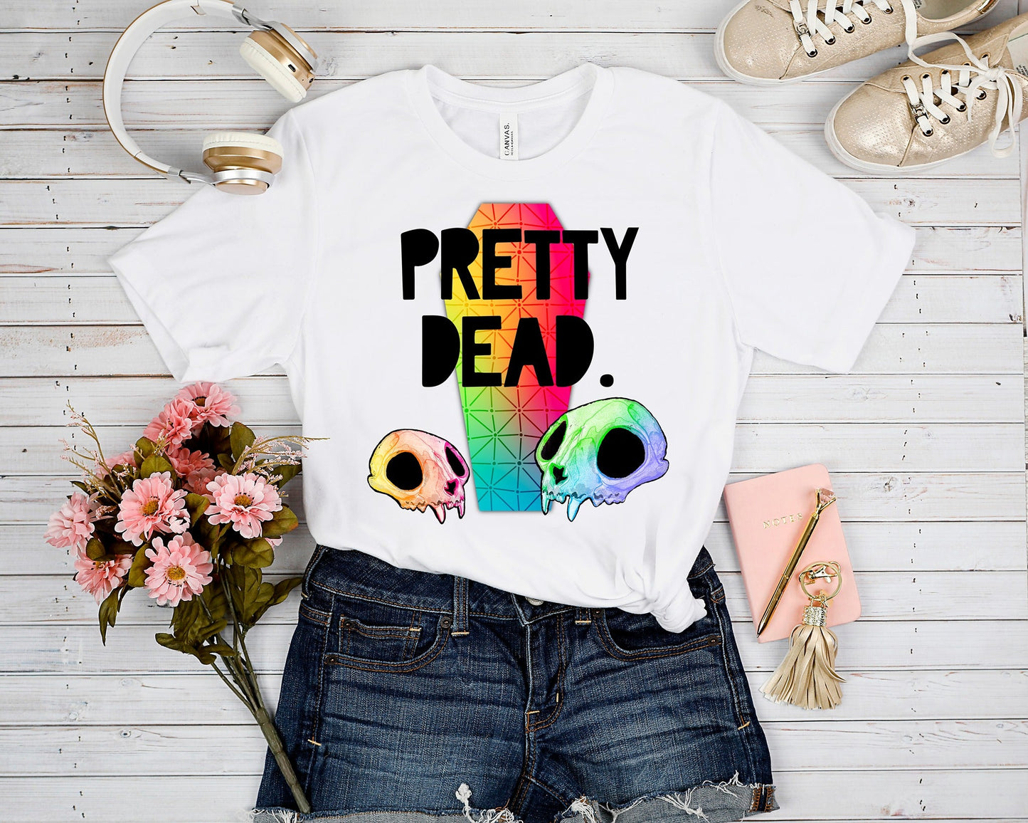 SPOOKY LF RUN-COFFINS TEE