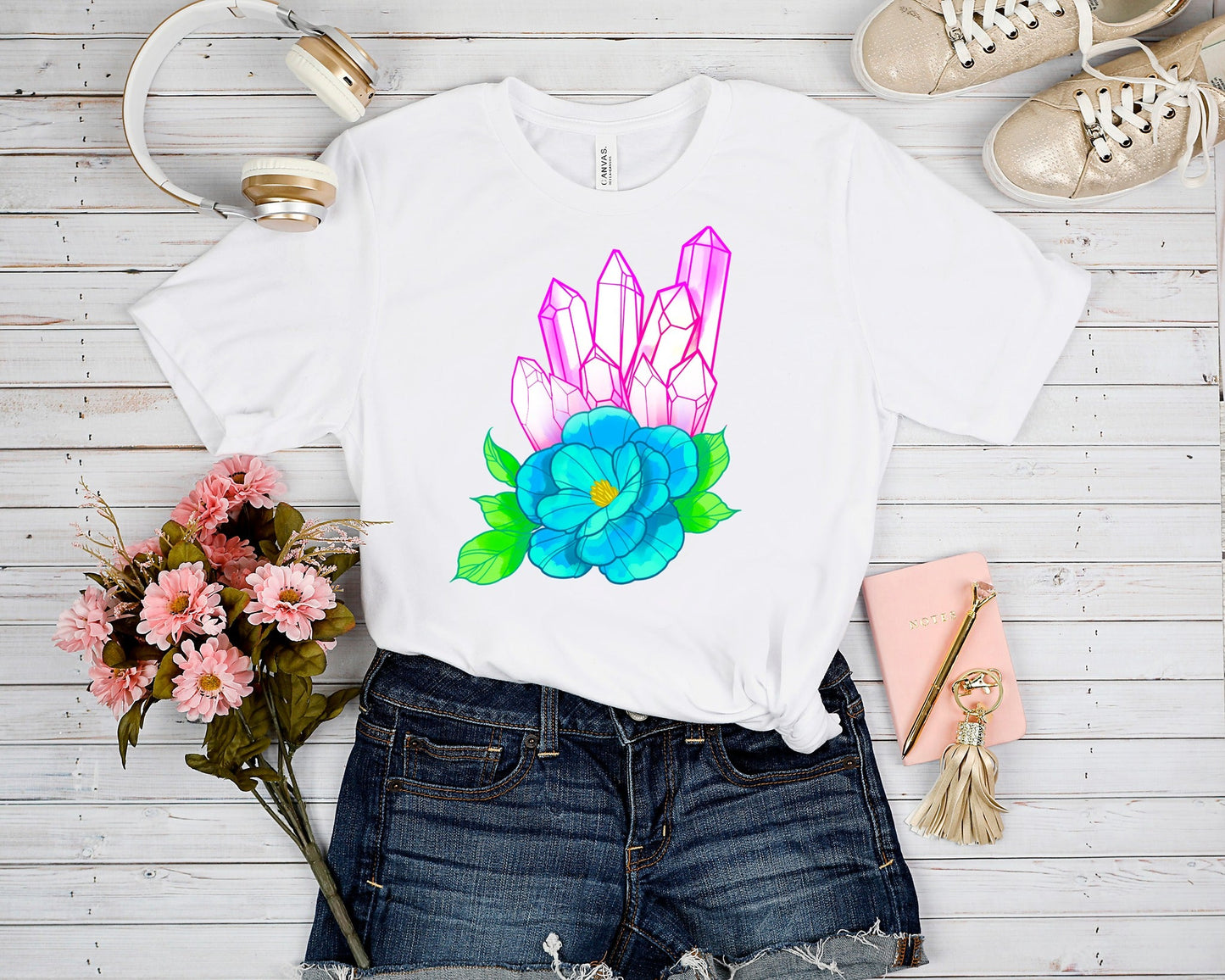 SPOOKY LF RUN-CRYSTAL TEE