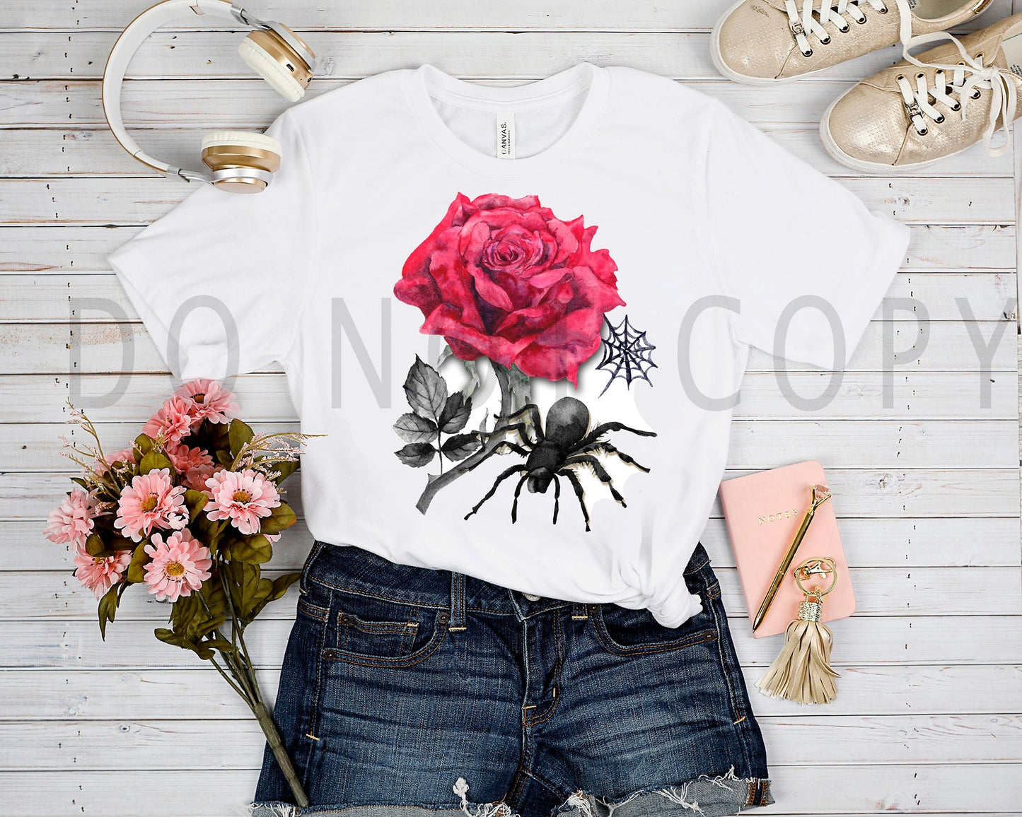 OUTFIT RUN 4- FLORAL SPIDEY TEE