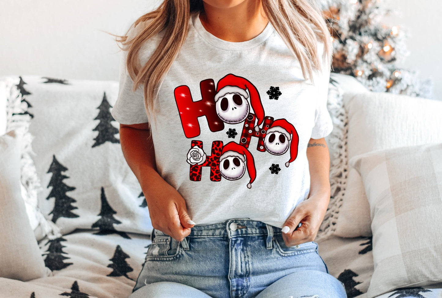 LOUNGEWEAR RUN-HO HO HO SKELE TEE- PREORDER CLOSING 9/30