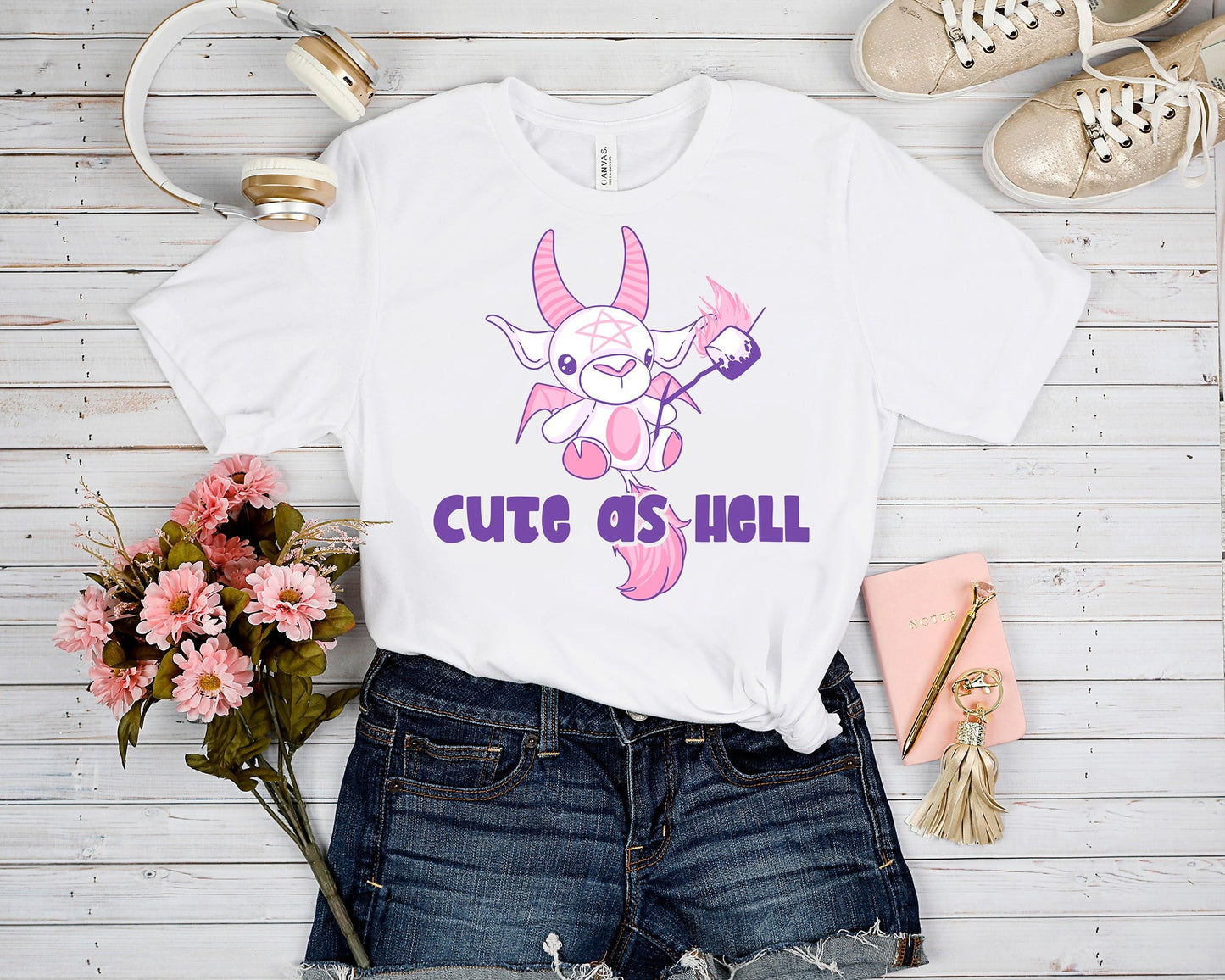 PASTEL ODDITY RUN- CUTE AS HELL TEE