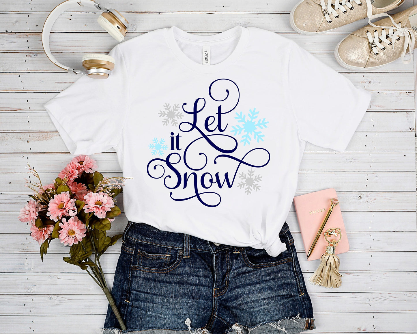 HOLIDAY RUN 1-LET IT SNOW TEE