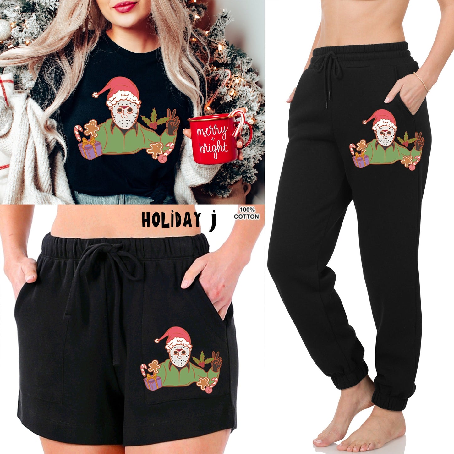 LOUNGEWEAR RUN-HOLIDAY J TEE- PREORDER CLOSING 9/30