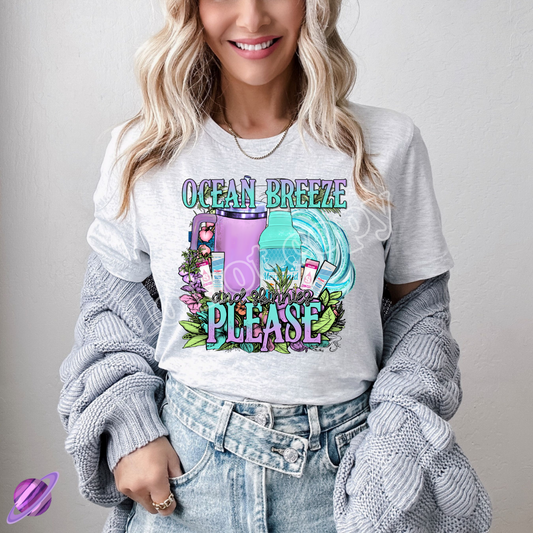 OCEAN BREEZE SKINNY PLEASE TEE