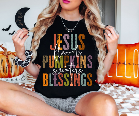 JESUS PUMPKINS BLESSINGS TEE