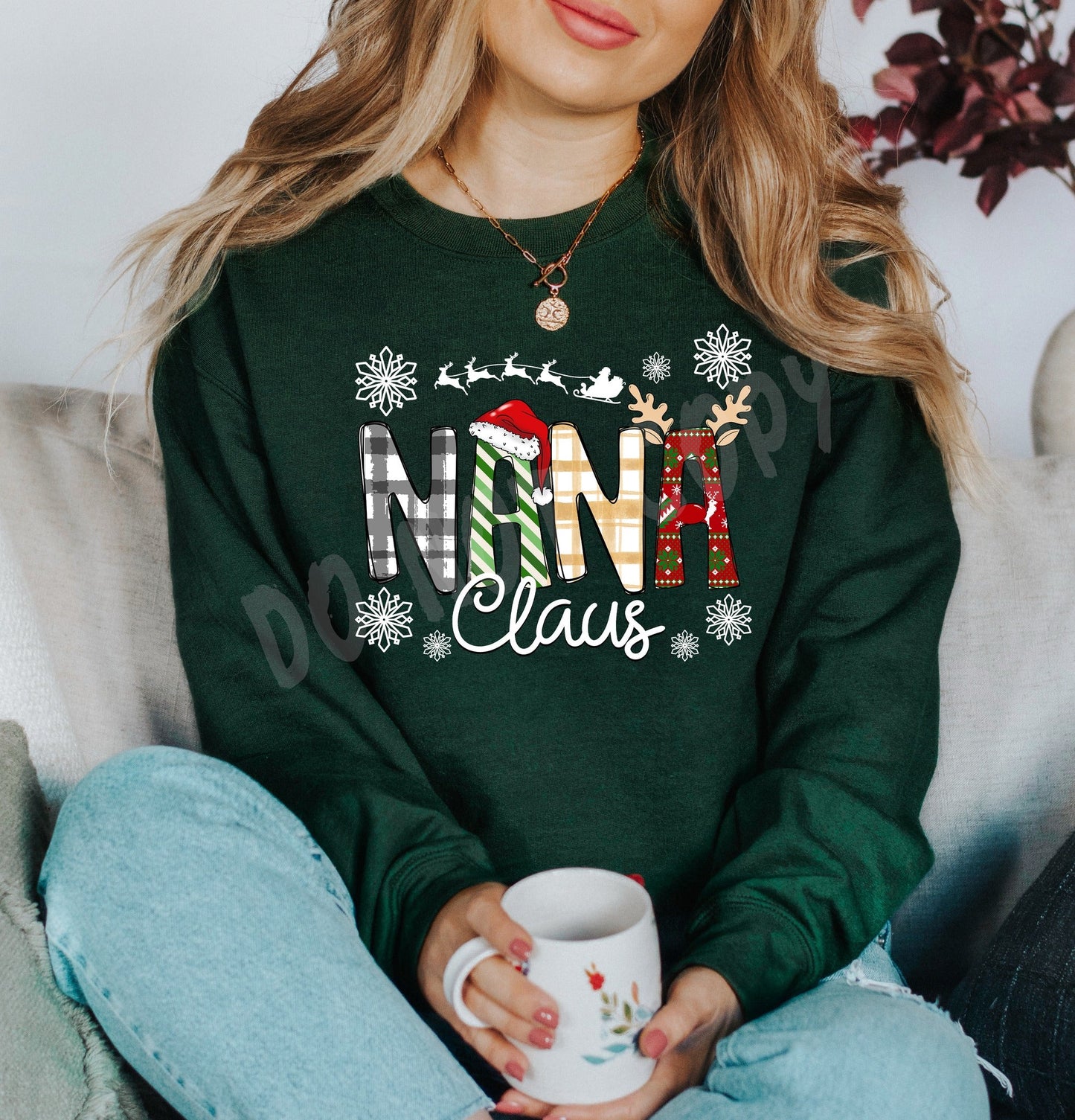 NAME CLAUS-NANA- CREWNECK SWEATSHIRT