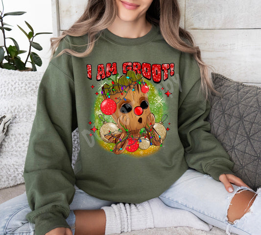 TREE DEER CREWNECK SWEATSHIRT