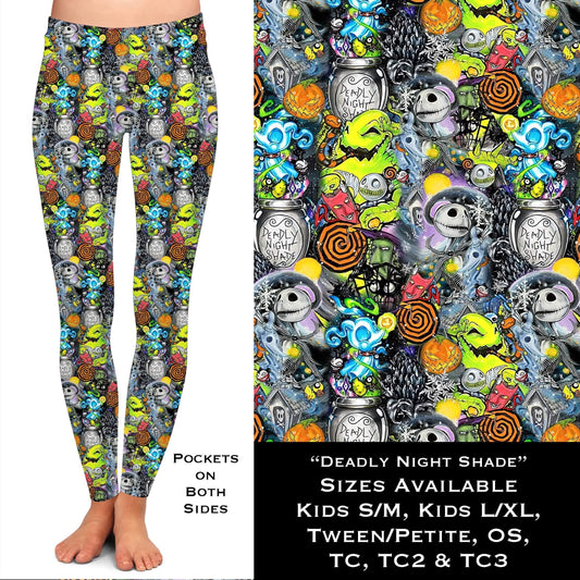 Deadly Night Shade Leggings with Pockets