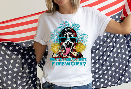 FAV FIREWORK- UNISEX TEE ADULTS/KIDS