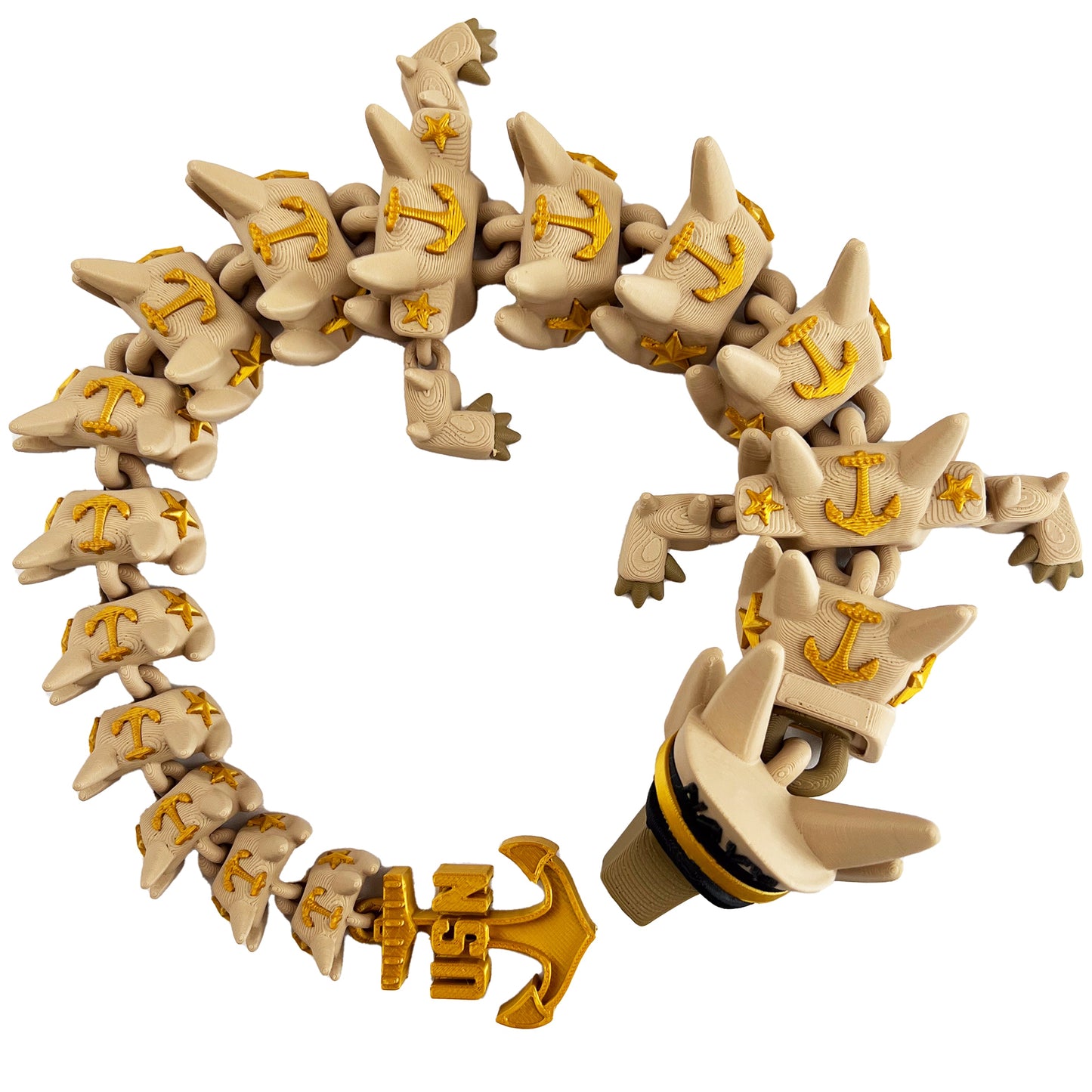 3D PRINTED NAVY DRAGON