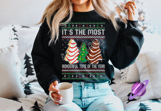 MOST WONDERFUL CAKE CREWNECK SWEATSHIRT