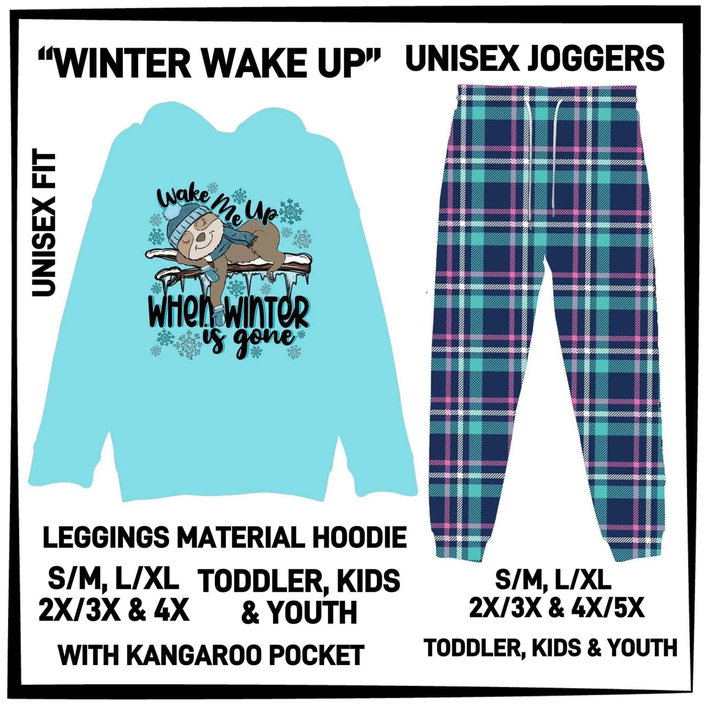 RTS - Winter Wake Up Leggings Material Hoodie - Preorder Closes 12/24 ETA: Mid-Feb