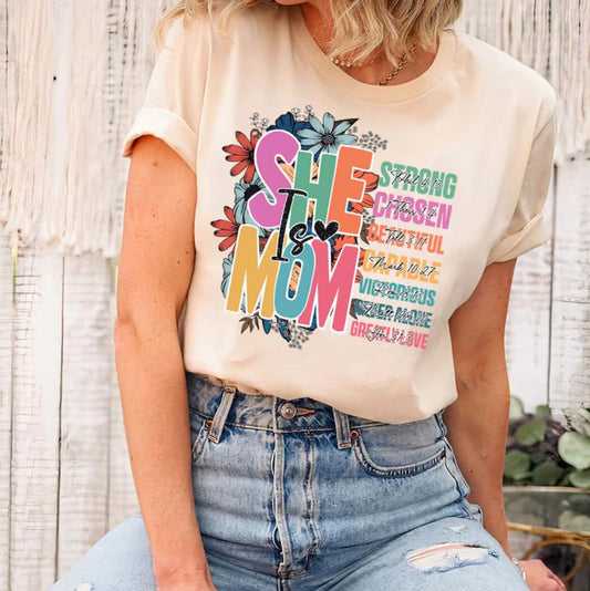 SHE IS MOM TEE