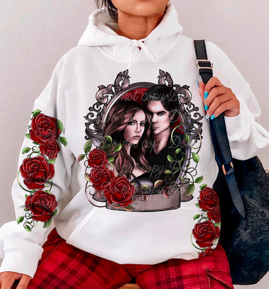 ROSE VAMP - FRONT & SLEEVE DESIGN HOODIE