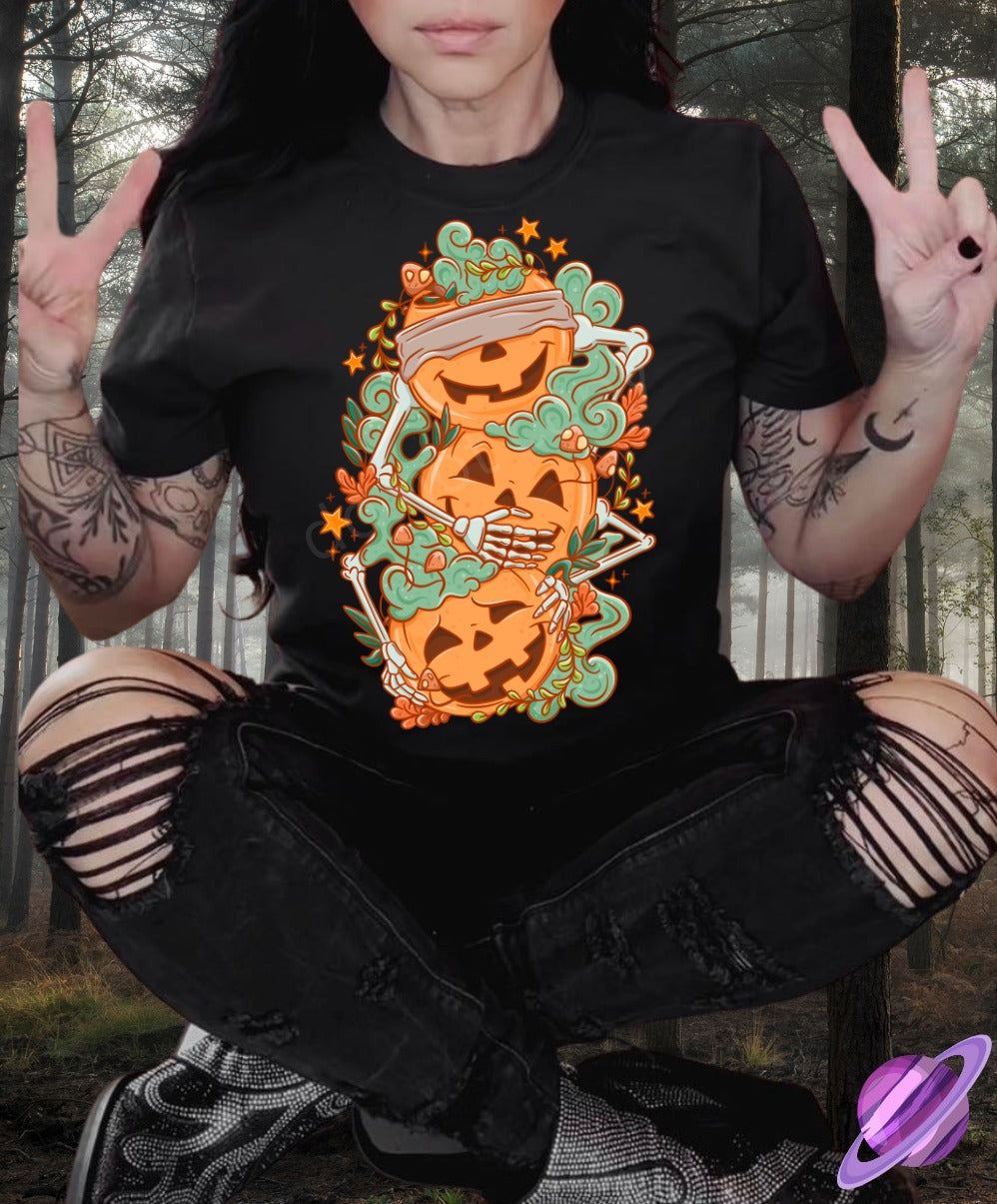 PASTEL PUMPKIN STACK TEE