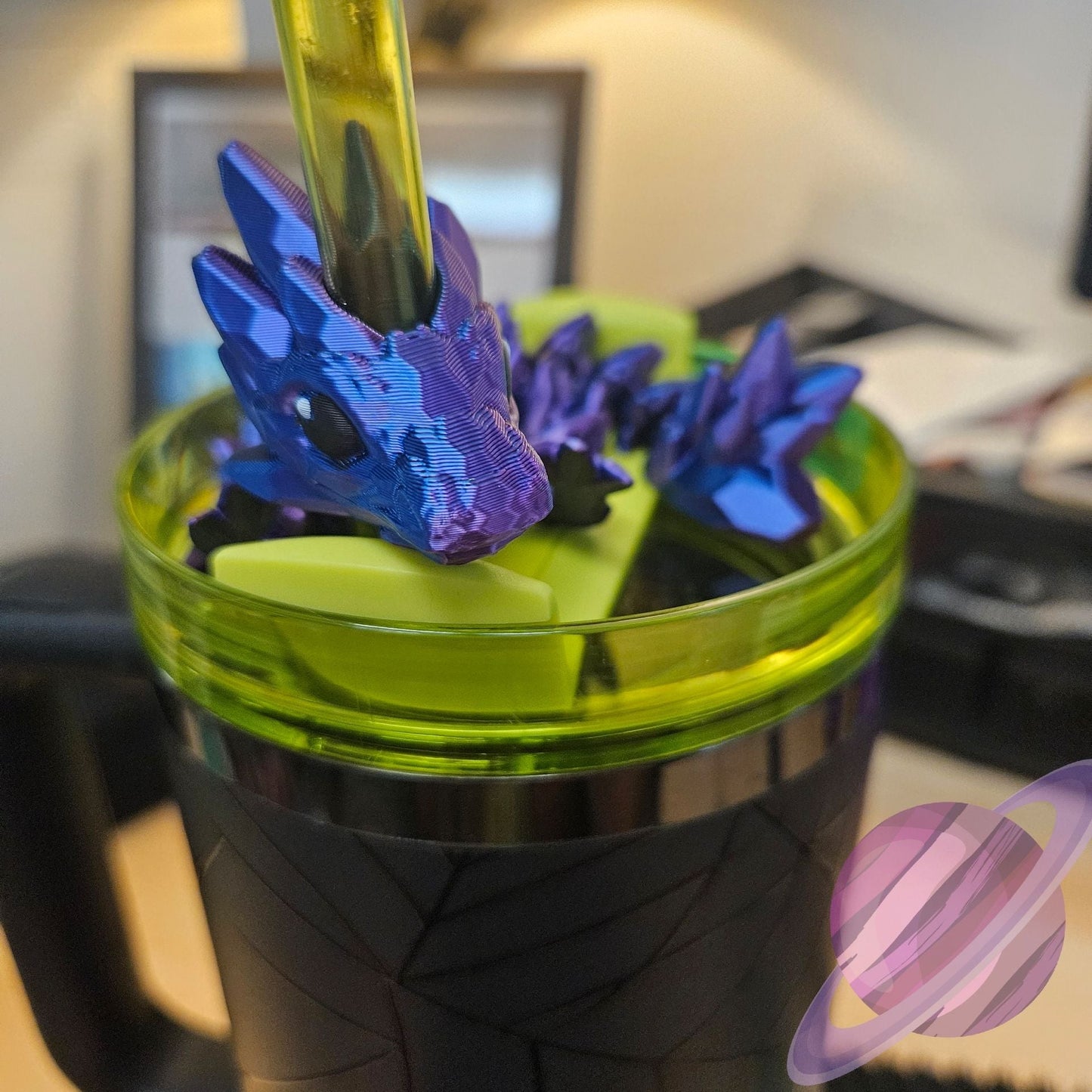 GEMSTONE DRAGON-3D PRINTED STRAW BUDDY