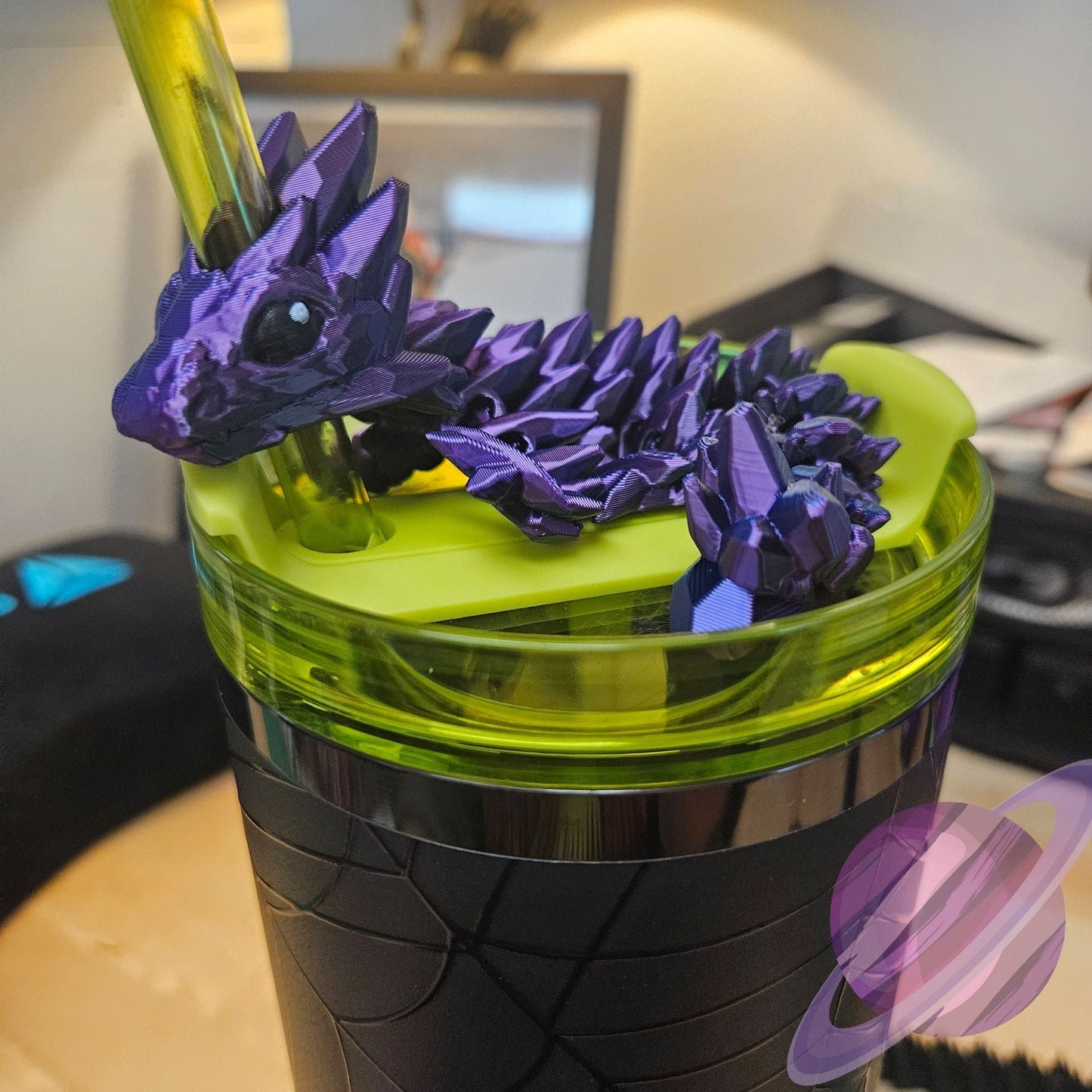 GEMSTONE DRAGON-3D PRINTED STRAW BUDDY